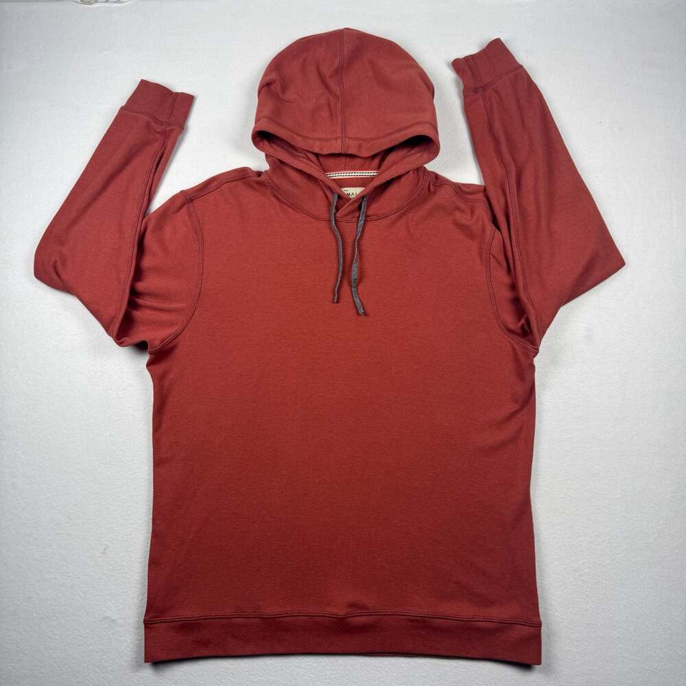 The Normal Brand Men's Pullover Hoodie in Red